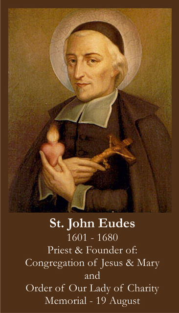 St. John Eudes Prayer Card